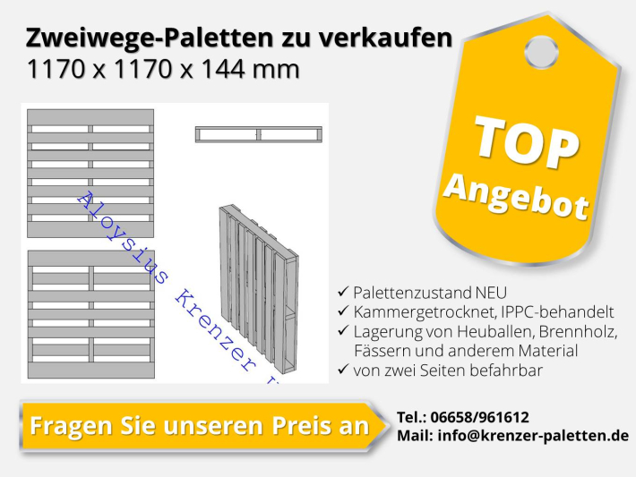 Angebot Holzpaletten
