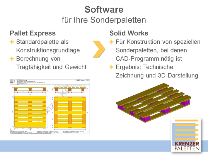 Palettenprogramm für individuelle Hozpaletten